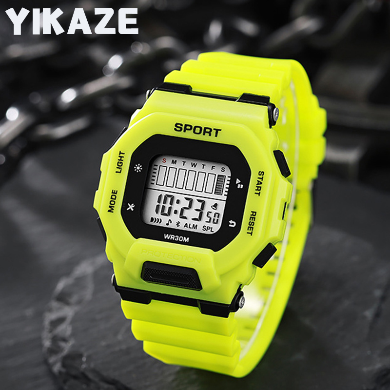 Outdoor Adventure Watches - YIKAZE Men's Sports Watch Waterproof LED
