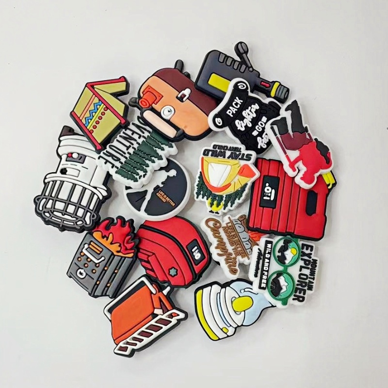 16Pcs Camping Shoe Charms, Out - Outdoor Adventure Birthday Party 评论和价格
