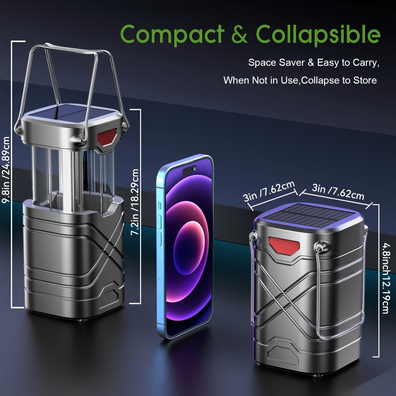 Solar Camping Lantern 2/4-Pack - Outdoor Adventure Inc 评论和价格
