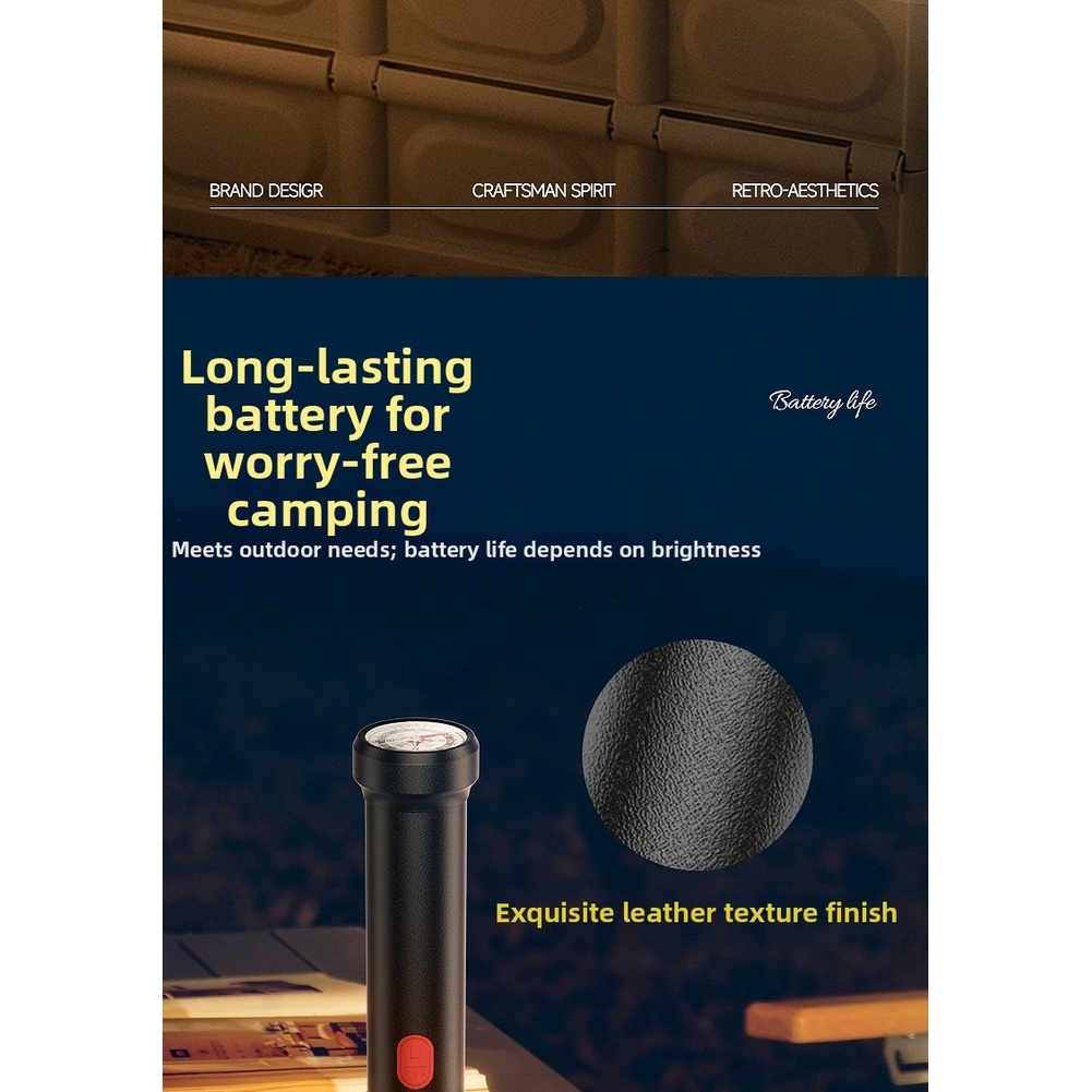 Compact Vintage LED Flashlight - Outdoor Adventure Inc 评论和价格