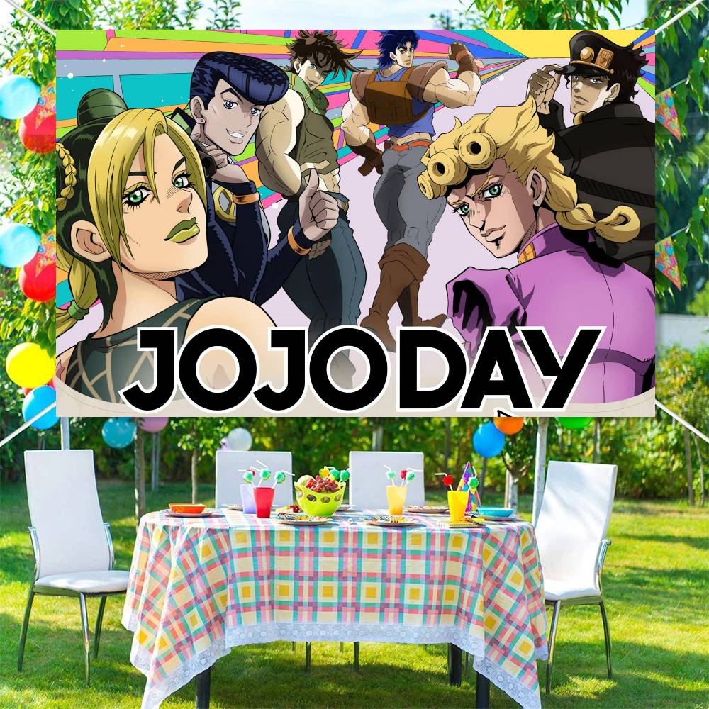 Japanese Anime JoJo S Bizarre  - Outdoor Adventure Birthday Party 评论和价格