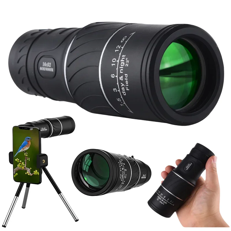Powerful 16x52 Monocular Teles - Outdoor Adventure Watches 评论和价格