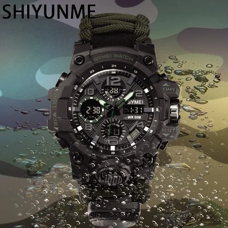 SHIYUNME Outdoor Survival Men  - Outdoor Adventure Watches 评论和价格