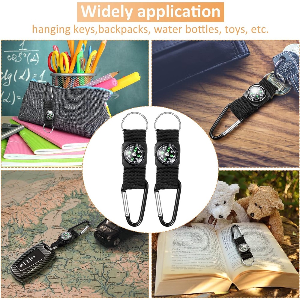 6 Pcs Compass for Bulk Belt Cl - Outdoor Adventure Birthday Party 评论和价格