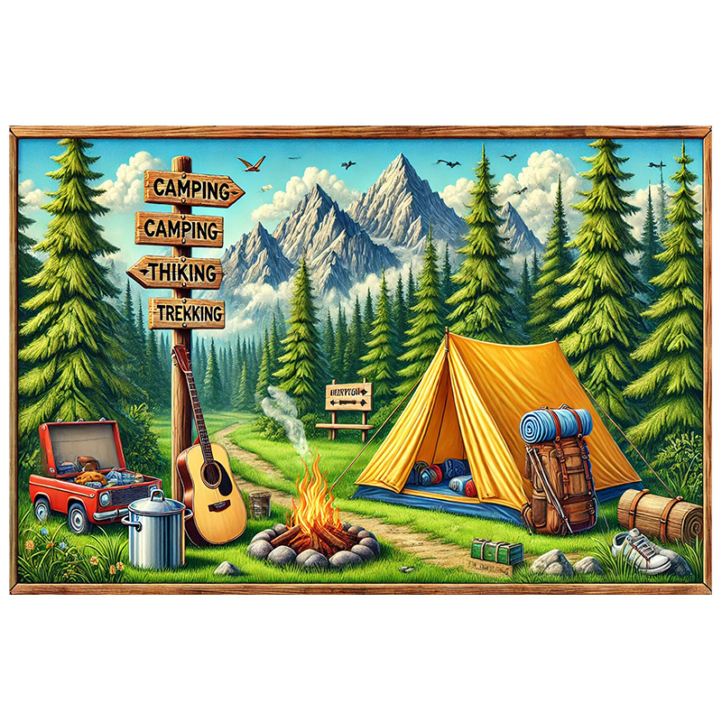 1 camping and outdoor adventur - Outdoor Adventure Birthday Party 评论和价格