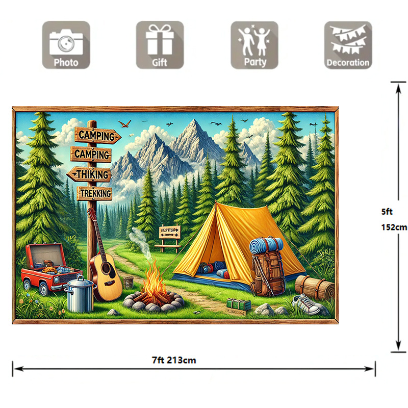 1 camping and outdoor adventur - Outdoor Adventure Birthday Party 评论和价格