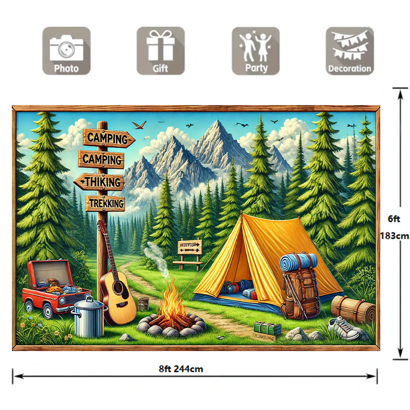 1 camping and outdoor adventur - Outdoor Adventure Birthday Party 评论和价格