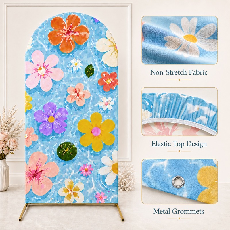 2D Flat Arch Backdrop Cover Si - Outdoor Adventure Birthday Party 评论和价格