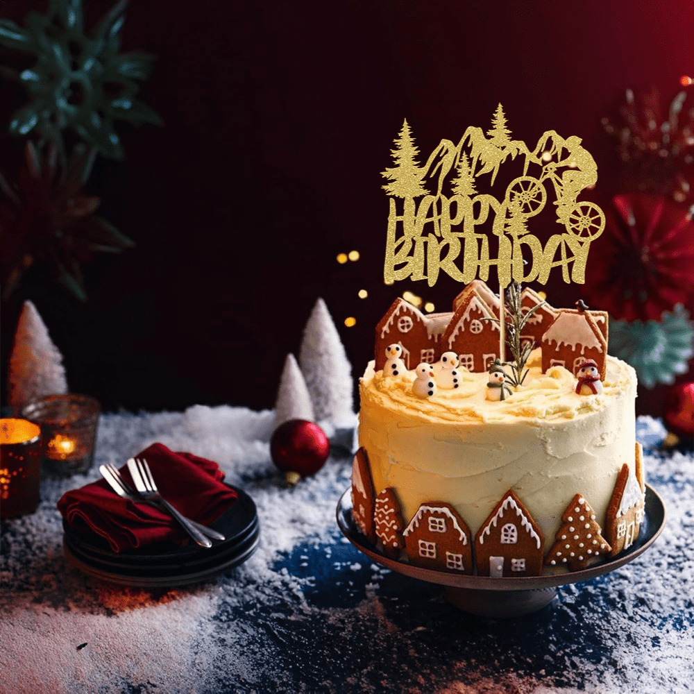 1pc Golden Glittering Retireme - Outdoor Adventure Birthday Party 评论和价格